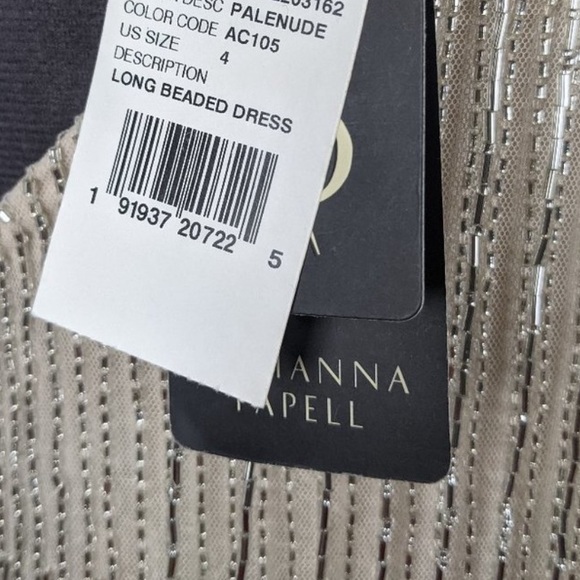 Adrianna Papell Gatsby drop waist fringed beaded sleeveless long dress - Picture 10 of 15